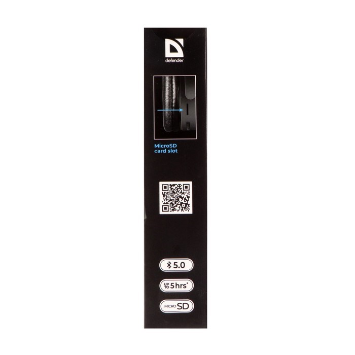 Наушники Defender FreeMotion B555, накладные,микрофон,управление,microSD,150 мАч, черные - фото 51395952 Наушники Defender FreeMotion B555, накладные,микрофон,управление,microSD,150 мАч, черные - фото 51395952
