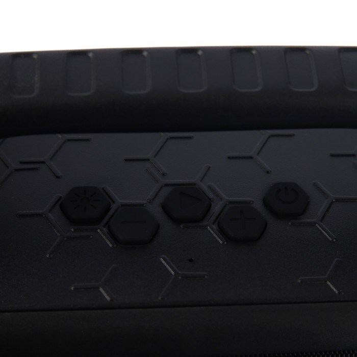Портативная колонка Perfeo HEXAGON, FM, MP3, microSD, USB, AUX, 50 Вт, 3600 мАч, черная - фото 51395957 Портативная колонка Perfeo HEXAGON, FM, MP3, microSD, USB, AUX, 50 Вт, 3600 мАч, черная - фото 51395957