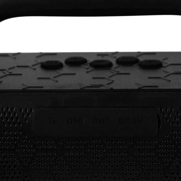 Портативная колонка Perfeo HEXAGON, FM, MP3, microSD, USB, AUX, 50 Вт, 3600 мАч, черная - фото 51395958 Портативная колонка Perfeo HEXAGON, FM, MP3, microSD, USB, AUX, 50 Вт, 3600 мАч, черная - фото 51395958