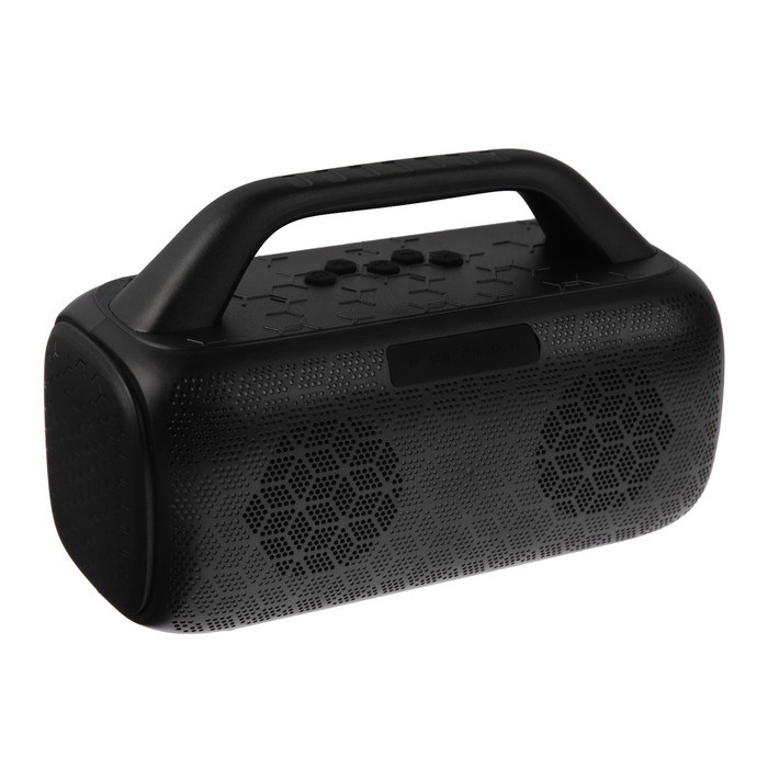 Портативная колонка Perfeo HEXAGON, FM, MP3, microSD, USB, AUX, 50 Вт, 3600 мАч, черная - фото 51395960 Портативная колонка Perfeo HEXAGON, FM, MP3, microSD, USB, AUX, 50 Вт, 3600 мАч, черная - фото 51395960