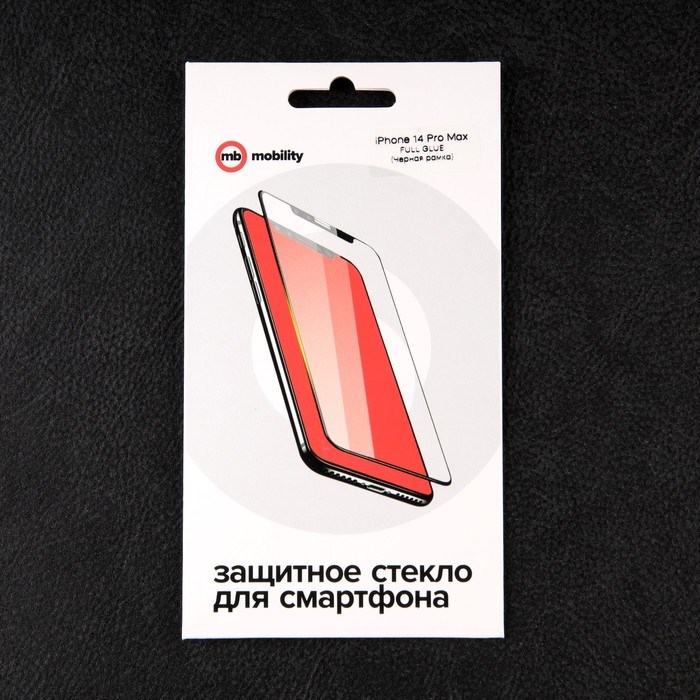 Защитное стекло mObility, для iPhone 14 Pro Max, полный клей, черное - фото 51396266 Защитное стекло mObility, для iPhone 14 Pro Max, полный клей, черное - фото 51396266