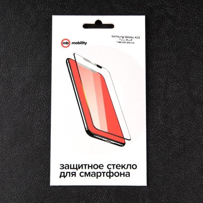 Защитное стекло mObility, для Samsung Galaxy A03, полный клей, черное - фото 51396421 Защитное стекло mObility, для Samsung Galaxy A03, полный клей, черное - фото 51396421