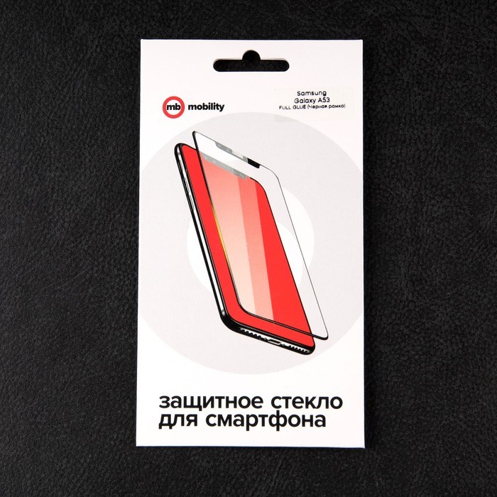 Защитное стекло mObility, для Samsung Galaxy A53, полный клей, черное - фото 51396511 Защитное стекло mObility, для Samsung Galaxy A53, полный клей, черное - фото 51396511