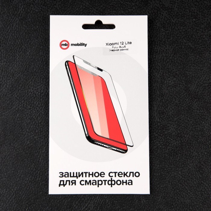 Защитное стекло mObility, для Xiaomi 12 Lite, полный клей, черное - фото 51396625 Защитное стекло mObility, для Xiaomi 12 Lite, полный клей, черное - фото 51396625