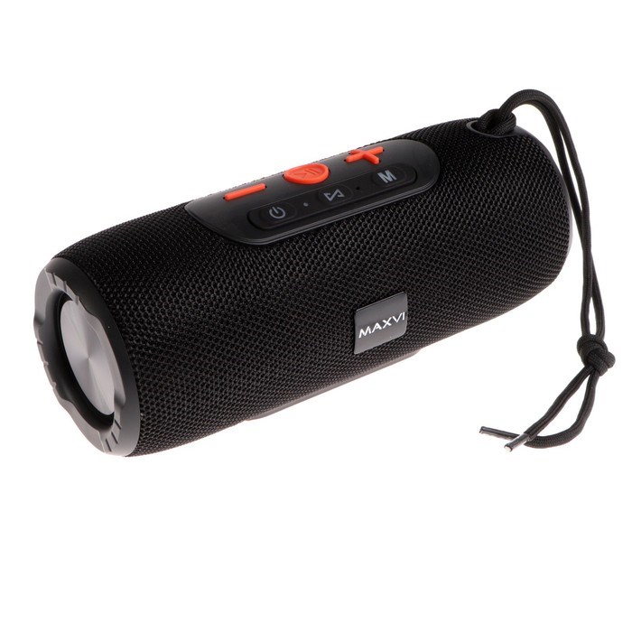 Портативная колонка Maxvi PS-03, 5 вт, 1500 мАч, FM, microSD, USB, AUX, черная - фото 51396758 Портативная колонка Maxvi PS-03, 5 вт, 1500 мАч, FM, microSD, USB, AUX, черная - фото 51396758