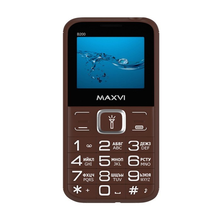 Сотовый телефон Maxvi B200, 2", 0.3 Мп, 2 sim, microSD, FM, фонарик, 1400 мАч, коричневый - фото 51396797 Сотовый телефон Maxvi B200, 2", 0.3 Мп, 2 sim, microSD, FM, фонарик, 1400 мАч, коричневый - фото 51396797