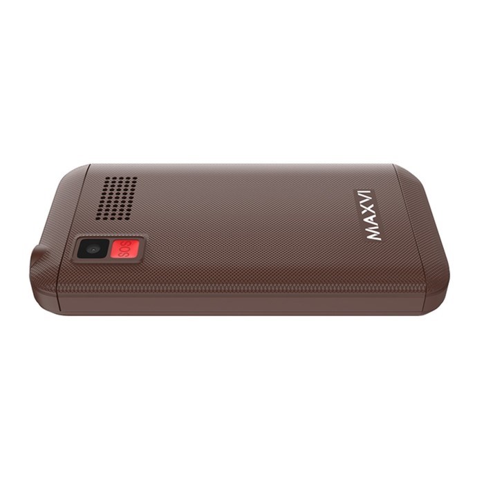 Сотовый телефон Maxvi B200, 2", 0.3 Мп, 2 sim, microSD, FM, фонарик, 1400 мАч, коричневый - фото 51396800 Сотовый телефон Maxvi B200, 2", 0.3 Мп, 2 sim, microSD, FM, фонарик, 1400 мАч, коричневый - фото 51396800