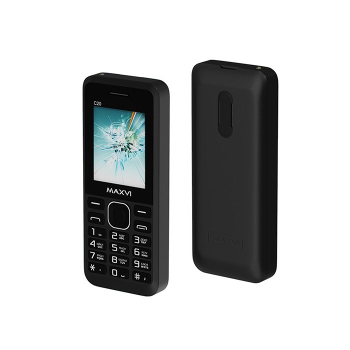 Сотовый телефон Maxvi C20, 1.77", microSD, 2 sim, FM, фонарик, 600 мАч, черный - фото 51396810 Сотовый телефон Maxvi C20, 1.77", microSD, 2 sim, FM, фонарик, 600 мАч, черный - фото 51396810