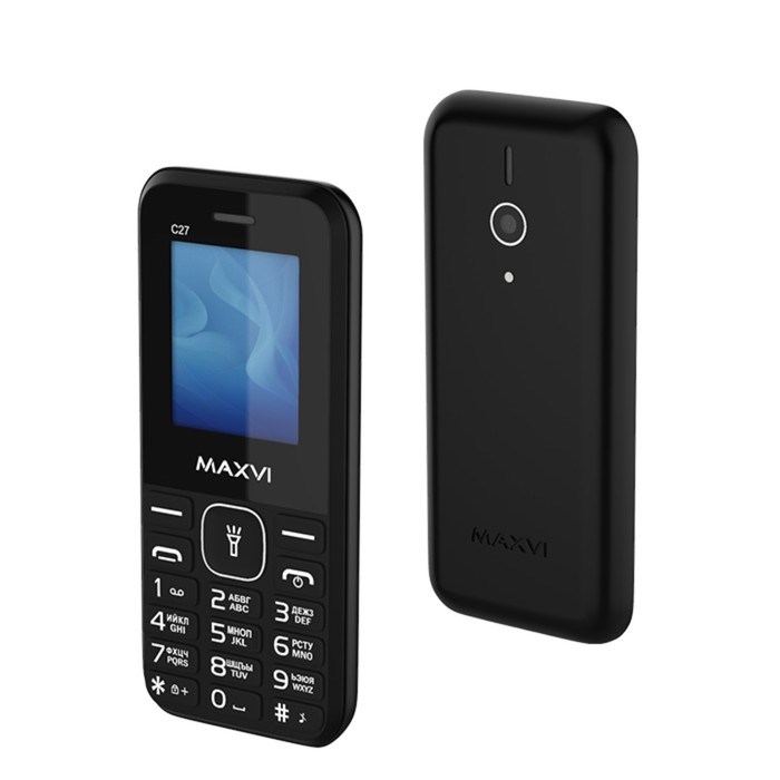 Сотовый телефон Maxvi C27, 1.77", 0.3 Мп, microSD, 2 sim, FM, фонарик, 600 мАч, черный - фото 51396818 Сотовый телефон Maxvi C27, 1.77", 0.3 Мп, microSD, 2 sim, FM, фонарик, 600 мАч, черный - фото 51396818