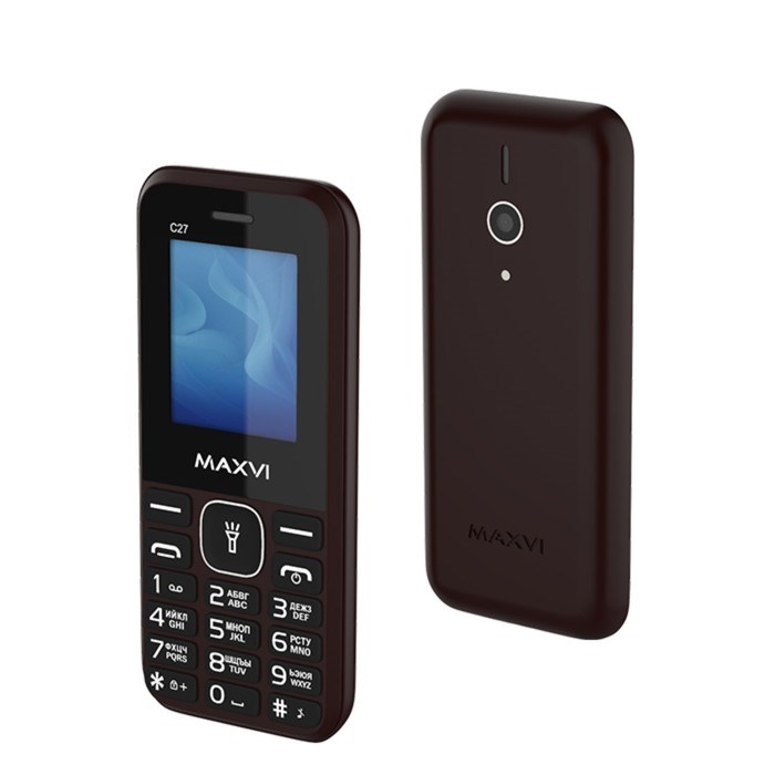 Сотовый телефон Maxvi C27, 1.77", 1.3 Мп, microSD, 2 sim, FM, фонарик, 600 мАч, коричневый - фото 51396836 Сотовый телефон Maxvi C27, 1.77", 1.3 Мп, microSD, 2 sim, FM, фонарик, 600 мАч, коричневый - фото 51396836