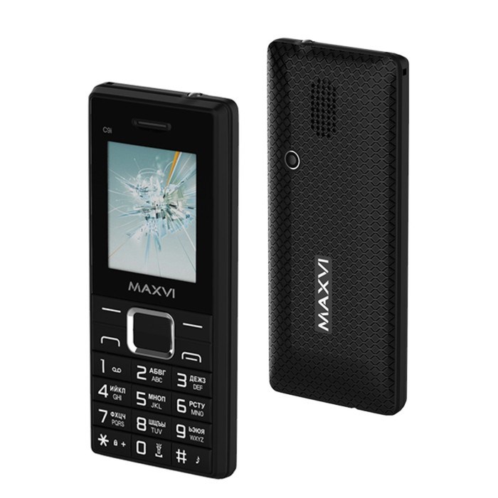 Сотовый телефон Maxvi C9i, 1.77", microSD, 2 sim, FM, фонарик, 800 мАч, черный - фото 51396873 Сотовый телефон Maxvi C9i, 1.77", microSD, 2 sim, FM, фонарик, 800 мАч, черный - фото 51396873