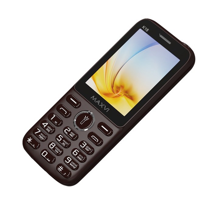 Сотовый телефон Maxvi K18, 2.4", 1.3 Мп, microSD, 2 sim, FM, фонарик, 800 мАч, коричневый - фото 51396891 Сотовый телефон Maxvi K18, 2.4", 1.3 Мп, microSD, 2 sim, FM, фонарик, 800 мАч, коричневый - фото 51396891