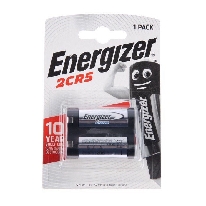 Батарейка литиевая Energizer, 2CR5-1BL, 6 В, блистер, 1 шт. - фото 51397214 Батарейка литиевая Energizer, 2CR5-1BL, 6 В, блистер, 1 шт. - фото 51397214