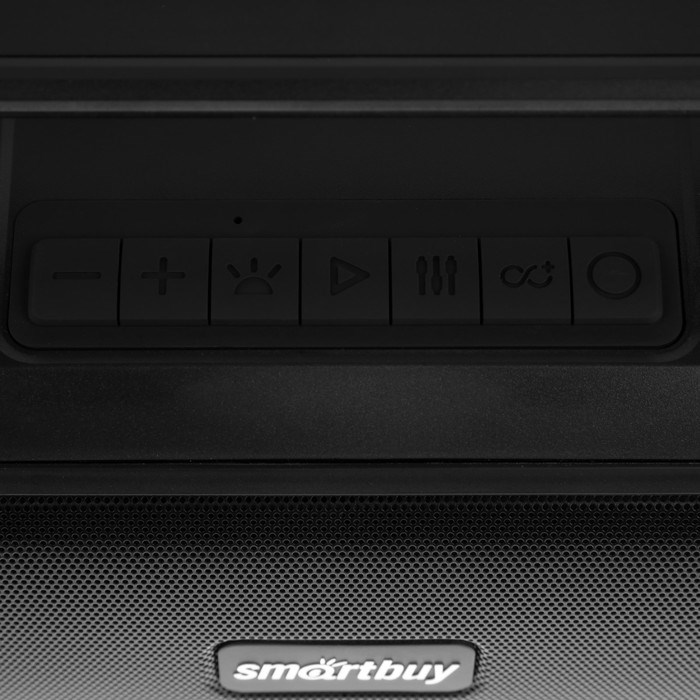 Портативная колонка Smartbuy WARLORD, 80 Вт, 3600мАч, BT, microSD, USB, AUX, RGB, черная - фото 51397687 Портативная колонка Smartbuy WARLORD, 80 Вт, 3600мАч, BT, microSD, USB, AUX, RGB, черная - фото 51397687