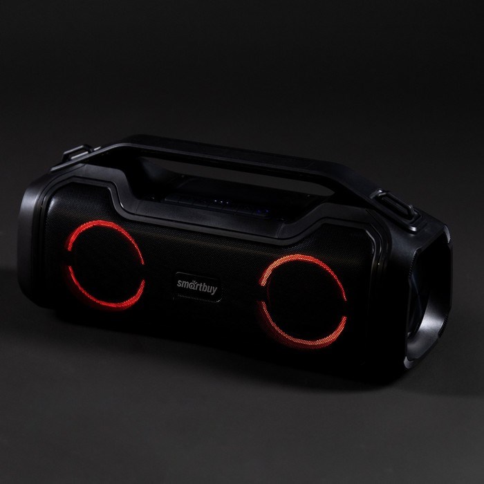 Портативная колонка Smartbuy WARLORD, 80 Вт, 3600мАч, BT, microSD, USB, AUX, RGB, черная - фото 51397692 Портативная колонка Smartbuy WARLORD, 80 Вт, 3600мАч, BT, microSD, USB, AUX, RGB, черная - фото 51397692