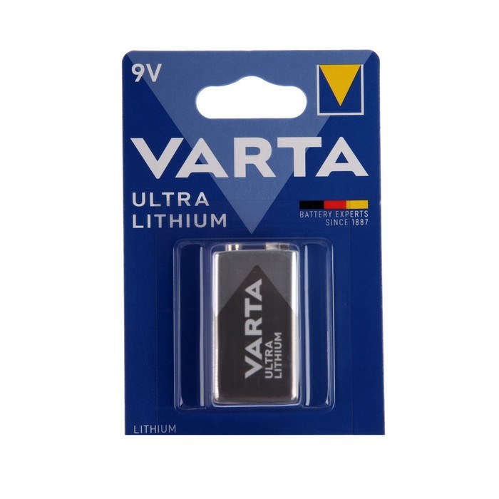 Батарейка литиевая Varta Ultra, 6FR22-1BL, 9В, крона, блистер, 1 шт. - фото 51397716 Батарейка литиевая Varta Ultra, 6FR22-1BL, 9В, крона, блистер, 1 шт. - фото 51397716