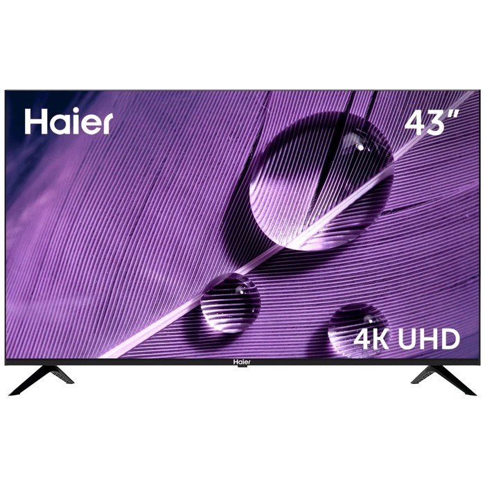 Телевизор Haier SMART TV S1, 43", 3840×2160, DVB-T/T2/C/S2, HDMI×4, USB×2, Smart TV, чёрный - фото 51397718 Телевизор Haier SMART TV S1, 43", 3840×2160, DVB-T/T2/C/S2, HDMI×4, USB×2, Smart TV, чёрный - фото 51397718