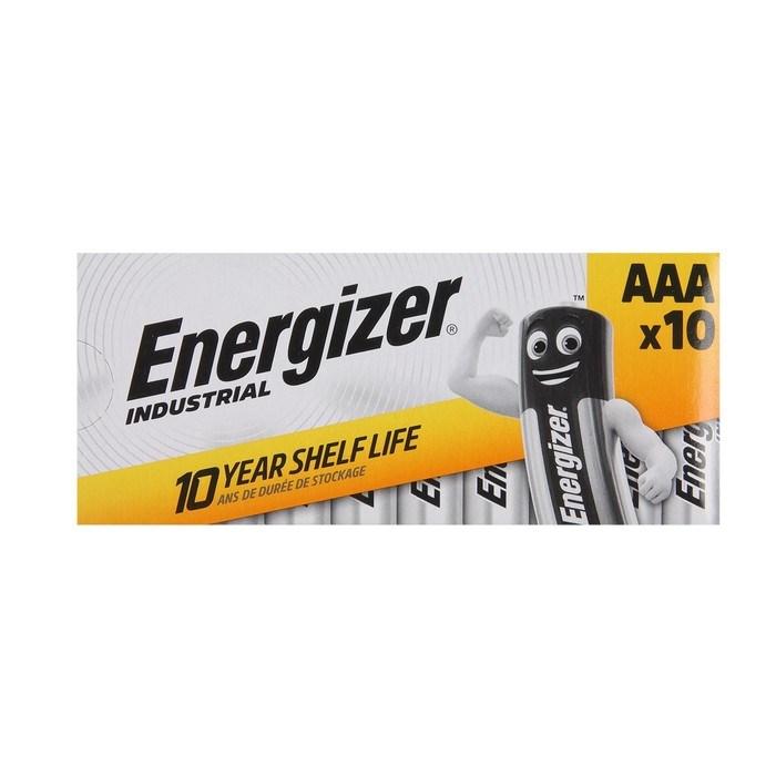 Батарейка алкалиновая Energizer Industrial, AAA, LR03-10BOX, 1.5В, набор, 10 шт. - фото 51398042 Батарейка алкалиновая Energizer Industrial, AAA, LR03-10BOX, 1.5В, набор, 10 шт. - фото 51398042