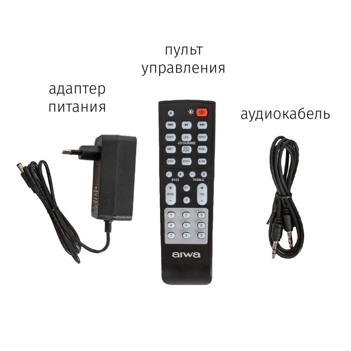 Портативная колонка AIWA CAS-500, 80 Вт, 7000 мАч, USB, Bluetooth - фото 51398126 Портативная колонка AIWA CAS-500, 80 Вт, 7000 мАч, USB, Bluetooth - фото 51398126