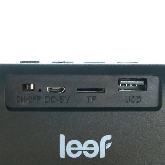 Портативная колонка LEEF MW-SW-B005, 3 Вт, BT 5.0, microSD, USB, FM, 300 мАч, черная - фото 51398156 Портативная колонка LEEF MW-SW-B005, 3 Вт, BT 5.0, microSD, USB, FM, 300 мАч, черная - фото 51398156