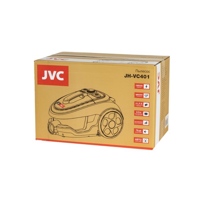 Пылесос JVC JH-VC401, циклон, 1800Вт, 2,5 л, цвет зелёный-чёрный - фото 51398190 Пылесос JVC JH-VC401, циклон, 1800Вт, 2,5 л, цвет зелёный-чёрный - фото 51398190