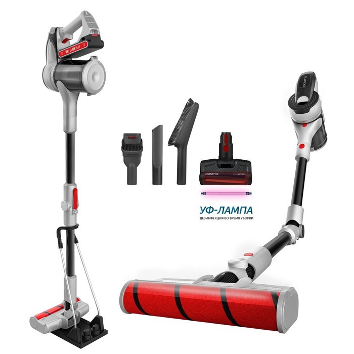 Беспроводной пылесос Polaris PVCS 5090 Clean Expert PRO, 450Вт/160аВт, 5 насадок, серо-чёрн - фото 51398286 Беспроводной пылесос Polaris PVCS 5090 Clean Expert PRO, 450Вт/160аВт, 5 насадок, серо-чёрн - фото 51398286