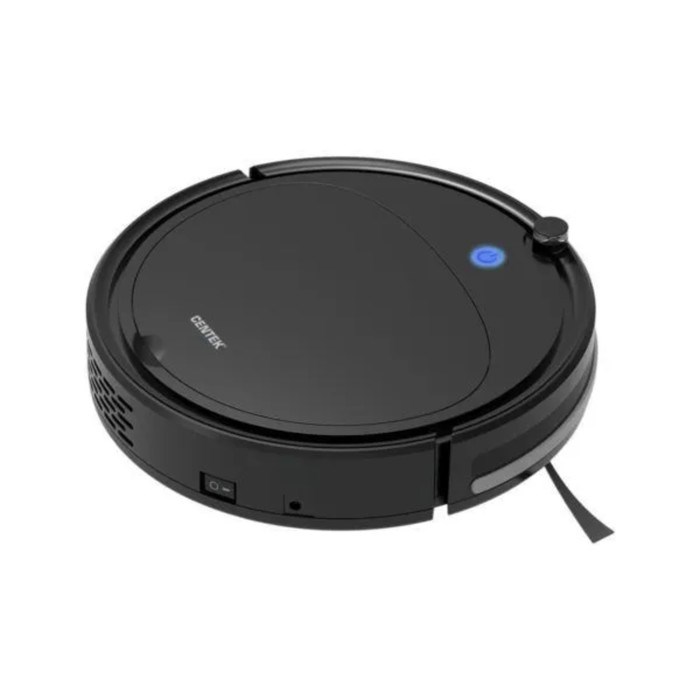 Робот-пылесос Centek CT-2701, 25 Вт, сухая уборка, 0.22 л, 75 мин, чёрный - фото 51398326 Робот-пылесос Centek CT-2701, 25 Вт, сухая уборка, 0.22 л, 75 мин, чёрный - фото 51398326