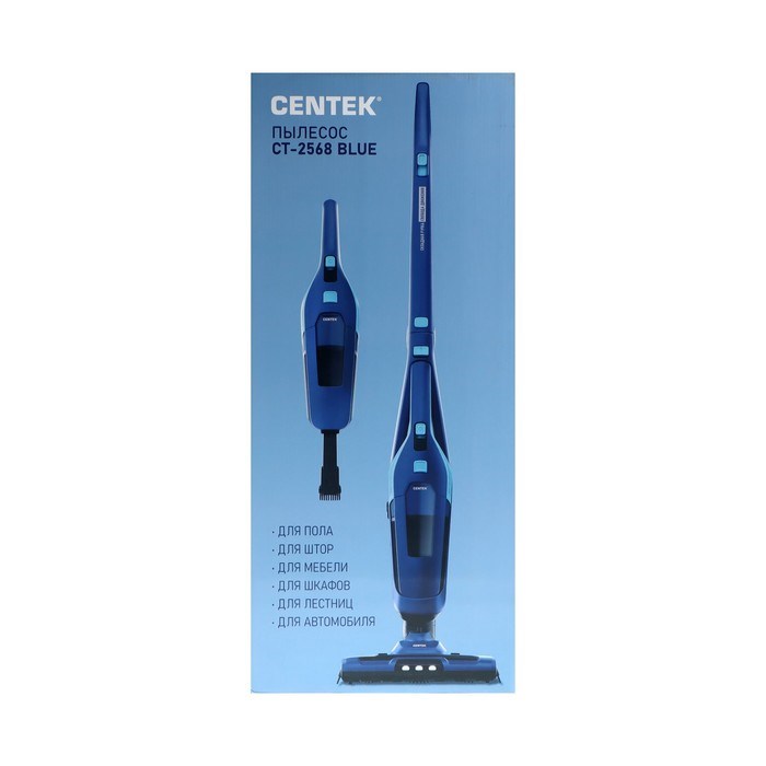 Пылесос Centek CT-2568, вертикальный, 300/130 Вт, сухая уборка, 0.6 л, беспроводной - фото 51398433 Пылесос Centek CT-2568, вертикальный, 300/130 Вт, сухая уборка, 0.6 л, беспроводной - фото 51398433