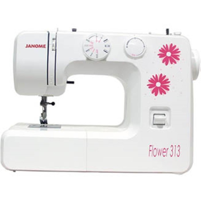 Швейная машина Janome Flower 313, 70 Вт, 15 операции, полуавтомат, белая - фото 51398765 Швейная машина Janome Flower 313, 70 Вт, 15 операции, полуавтомат, белая - фото 51398765