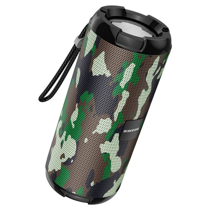 Портативная колонка Borofone BR15, 10 Вт, BT5.0, AUX, FM, microSD, USB, 1200 мАч, цвет хаки - фото 51398833 Портативная колонка Borofone BR15, 10 Вт, BT5.0, AUX, FM, microSD, USB, 1200 мАч, цвет хаки - фото 51398833