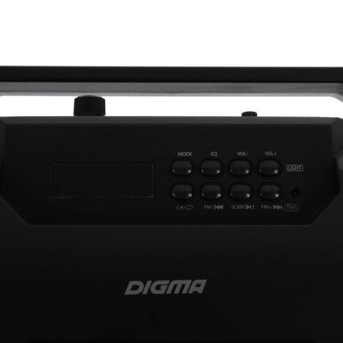 Портативная колонка Digma D-PS1525, 28Вт, BT,microSD,USB,AUX,FM, 2000мАч, подсветка, черная - фото 51398895 Портативная колонка Digma D-PS1525, 28Вт, BT,microSD,USB,AUX,FM, 2000мАч, подсветка, черная - фото 51398895