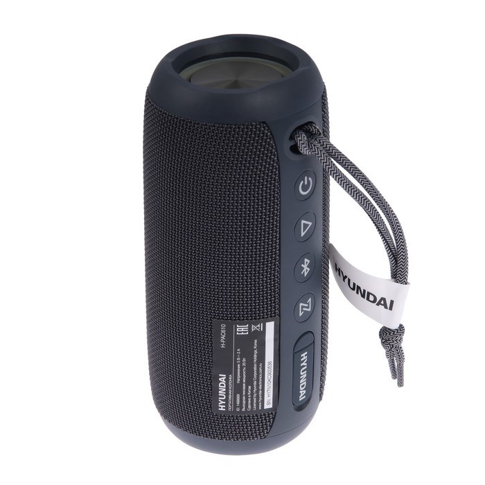Портативная колонка Hyundai H-PAC610, 20Вт, BT, microSD, USB, AUX, 2000мАч, синяя - фото 51398908 Портативная колонка Hyundai H-PAC610, 20Вт, BT, microSD, USB, AUX, 2000мАч, синяя - фото 51398908