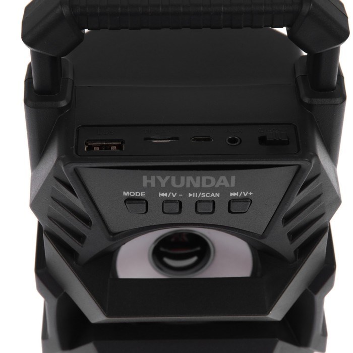Портативная колонка Hyundai H-PS1000, 9Вт, BT, microSD, USB, AUX, FM, 500мАч, черная - фото 51398912 Портативная колонка Hyundai H-PS1000, 9Вт, BT, microSD, USB, AUX, FM, 500мАч, черная - фото 51398912
