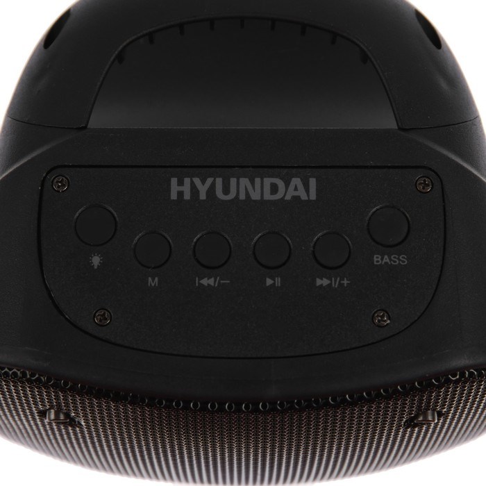 Портативная колонка Hyundai H-PS1005, 20Вт, BT, microSD, USB, AUX, FM, 1800мАч, черная - фото 51398920 Портативная колонка Hyundai H-PS1005, 20Вт, BT, microSD, USB, AUX, FM, 1800мАч, черная - фото 51398920