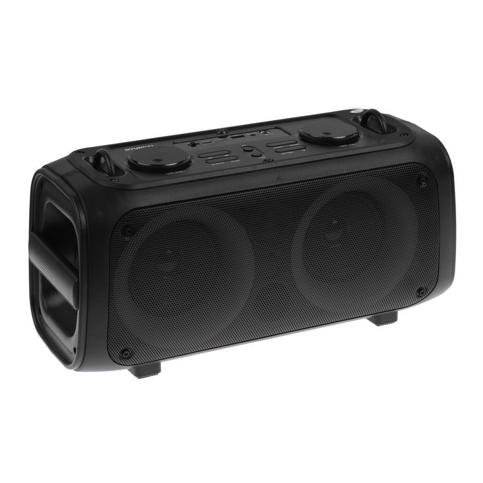 Портативная колонка Hyundai H-PS1030, 40Вт, BT, microSD, USB, AUX, FM, 3600мАч, черная - фото 51398951 Портативная колонка Hyundai H-PS1030, 40Вт, BT, microSD, USB, AUX, FM, 3600мАч, черная - фото 51398951
