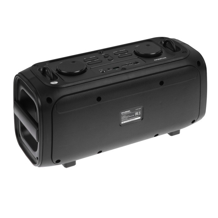 Портативная колонка Hyundai H-PS1030, 40Вт, BT, microSD, USB, AUX, FM, 3600мАч, черная - фото 51398953 Портативная колонка Hyundai H-PS1030, 40Вт, BT, microSD, USB, AUX, FM, 3600мАч, черная - фото 51398953