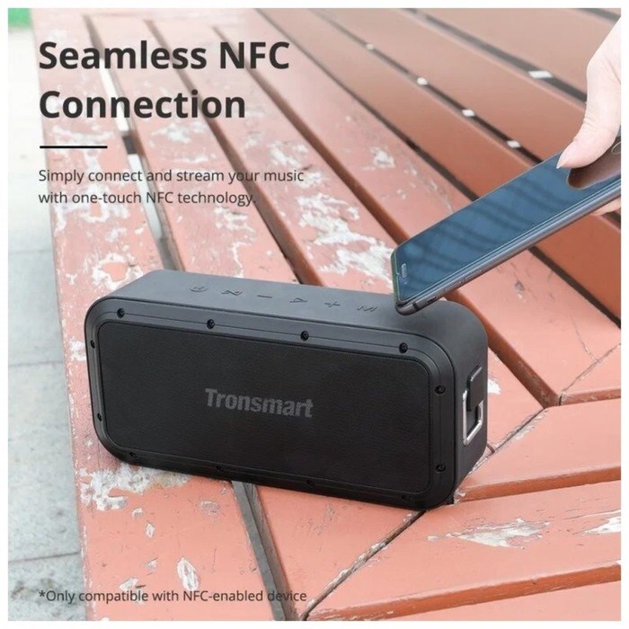 Портативная колонка Tronsmart Force Pro, 60 Вт, 10000 мАч, AUX, microSD, IPX7, функция PB - фото 51399225 Портативная колонка Tronsmart Force Pro, 60 Вт, 10000 мАч, AUX, microSD, IPX7, функция PB - фото 51399225