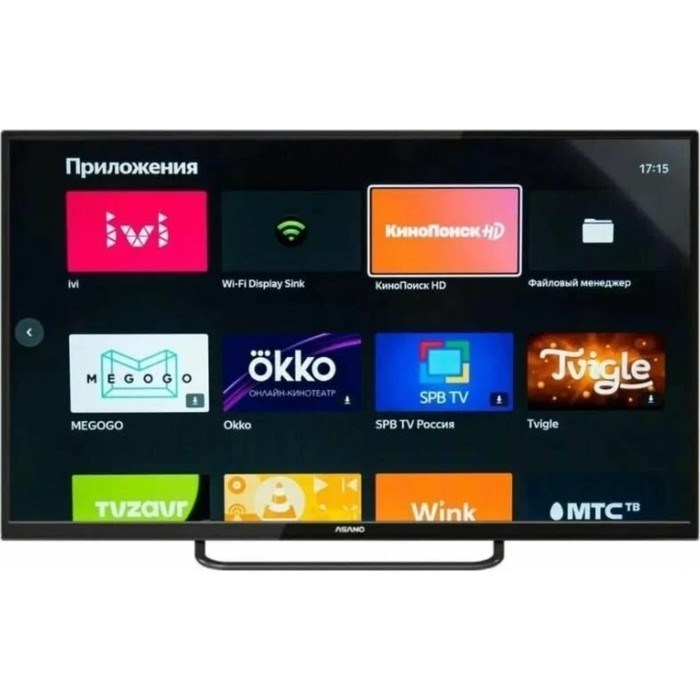 Телевизор Asano 32LH8110T, 32", 1366x768, DVB-T/С, HDMI 2, USB 2, SmartTV, черный - фото 51399260 Телевизор Asano 32LH8110T, 32", 1366x768, DVB-T/С, HDMI 2, USB 2, SmartTV, черный - фото 51399260