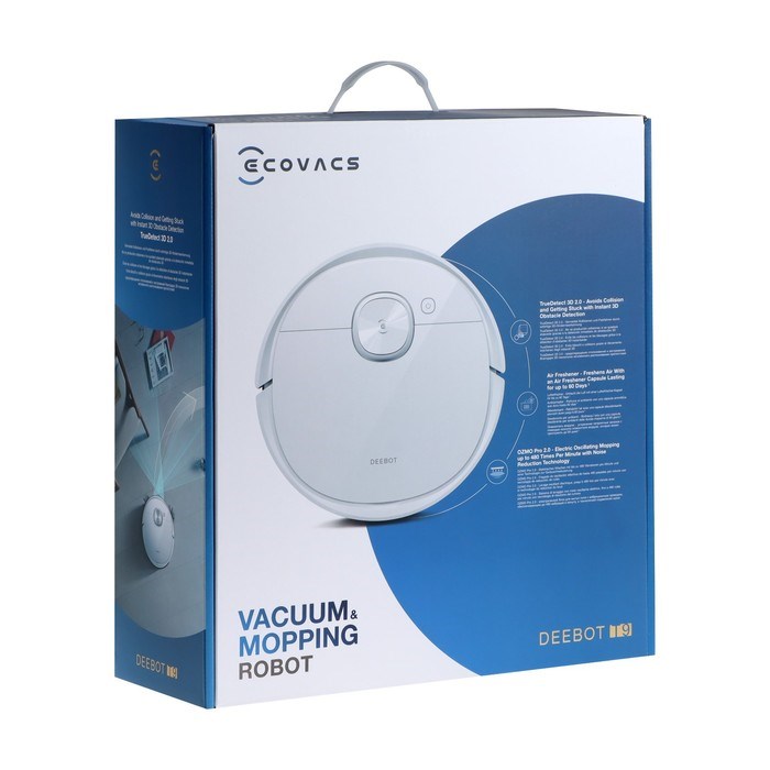 Робот-пылесос Ecovacs CH1918, 50 Вт, сухая/влажная уборка, 0.42/0.18 л, белый - фото 51399363 Робот-пылесос Ecovacs CH1918, 50 Вт, сухая/влажная уборка, 0.42/0.18 л, белый - фото 51399363