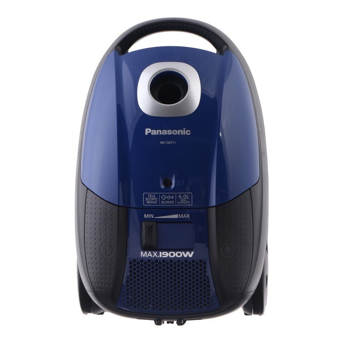 Пылесос PANASONIC MC-CG711A, мешок, 1900/350 Вт, 6 л, 65 дБ, шнур 5 м, синий - фото 51399377 Пылесос PANASONIC MC-CG711A, мешок, 1900/350 Вт, 6 л, 65 дБ, шнур 5 м, синий - фото 51399377