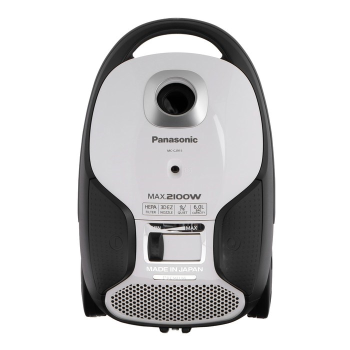Пылесос PANASONIC MC-CJ915W, мешок, 2100 Вт, 6 л, 63 дБ, шнур 5 м, белый - фото 51399558 Пылесос PANASONIC MC-CJ915W, мешок, 2100 Вт, 6 л, 63 дБ, шнур 5 м, белый - фото 51399558
