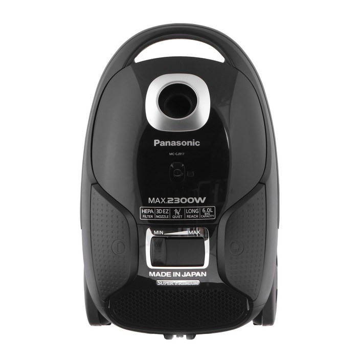 Пылесос PANASONIC MC-CJ917K, мешок, 2300 Вт, 6 л, 60 дБ, чёрный - фото 51399578 Пылесос PANASONIC MC-CJ917K, мешок, 2300 Вт, 6 л, 60 дБ, чёрный - фото 51399578