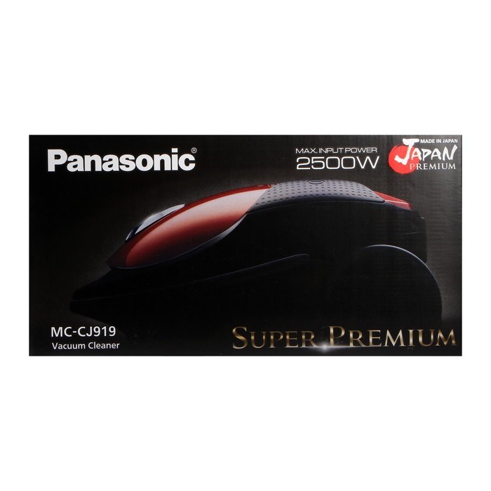 Пылесос PANASONIC MC-CJ919R, мешок, 2500 Вт, 6 л, 60 дБ, красный - фото 51399628 Пылесос PANASONIC MC-CJ919R, мешок, 2500 Вт, 6 л, 60 дБ, красный - фото 51399628