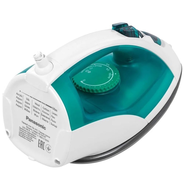 Утюг PANASONIC NI-E410TMTV GREEN, 2150 Вт, 25 г/мин, бирюзовый - фото 51399744 Утюг PANASONIC NI-E410TMTV GREEN, 2150 Вт, 25 г/мин, бирюзовый - фото 51399744