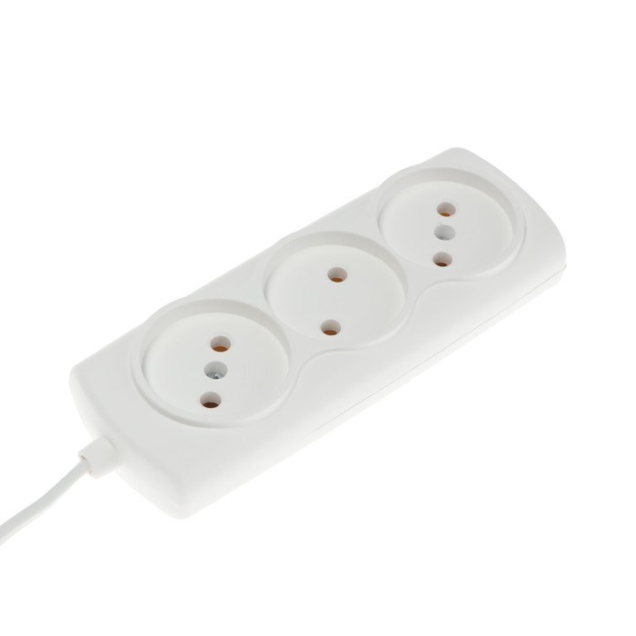 Удлинитель Luazon Lighting ECO, 3 розетки, 1.5 м, 6 А, 1300 Вт, ШВВП 2х0.5 мм2,без з/к,белый - фото 51399880 Удлинитель Luazon Lighting ECO, 3 розетки, 1.5 м, 6 А, 1300 Вт, ШВВП 2х0.5 мм2,без з/к,белый - фото 51399880