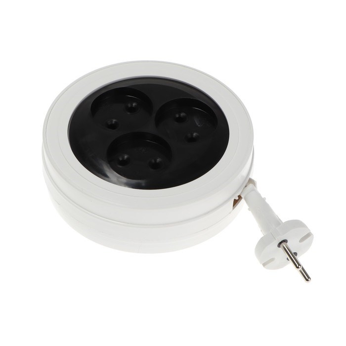 Удлинитель-рулетка Luazon Lighting ECO, 3 розетки, 1.5 м, 6 А, 1300Вт,ШВВП 2х0.5 мм2,без з/к - фото 51399897 Удлинитель-рулетка Luazon Lighting ECO, 3 розетки, 1.5 м, 6 А, 1300Вт,ШВВП 2х0.5 мм2,без з/к - фото 51399897