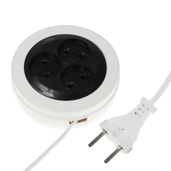 Удлинитель-рулетка Luazon Lighting ECO, 3 розетки, 4.5 м, 6 А, 1300Вт,ШВВП 2х0.5 мм2,без з/к - фото 51399906 Удлинитель-рулетка Luazon Lighting ECO, 3 розетки, 4.5 м, 6 А, 1300Вт,ШВВП 2х0.5 мм2,без з/к - фото 51399906