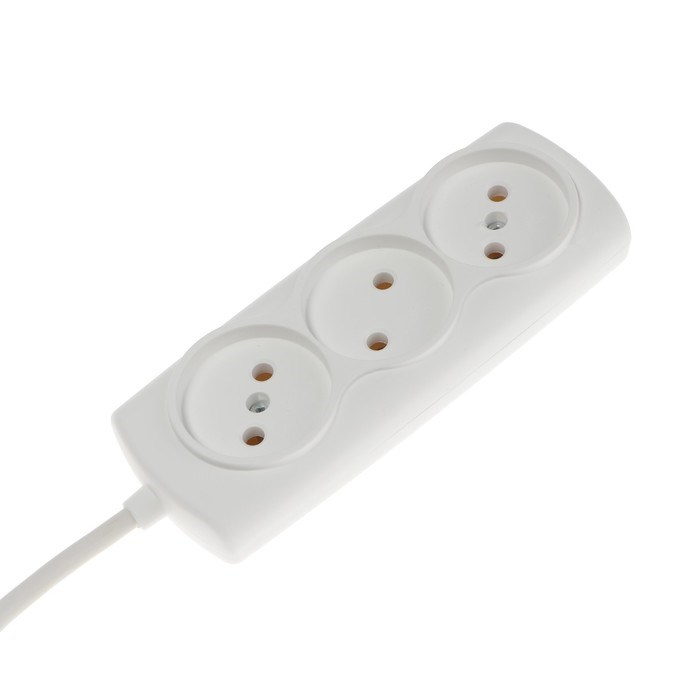 Удлинитель Luazon Lighting ECO, 3 розетки, 4.5 м, 10 А, 2200 Вт,ПВС 2х0.75 мм2,без з/к,белый - фото 51399920 Удлинитель Luazon Lighting ECO, 3 розетки, 4.5 м, 10 А, 2200 Вт,ПВС 2х0.75 мм2,без з/к,белый - фото 51399920