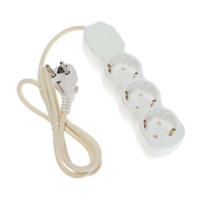 Удлинитель Luazon Lighting ECO, 3 розетки, 1.5 м, 10 А, 2200 Вт, ПВС 3х0.75 мм2, с з/к,белый - фото 51399925 Удлинитель Luazon Lighting ECO, 3 розетки, 1.5 м, 10 А, 2200 Вт, ПВС 3х0.75 мм2, с з/к,белый - фото 51399925