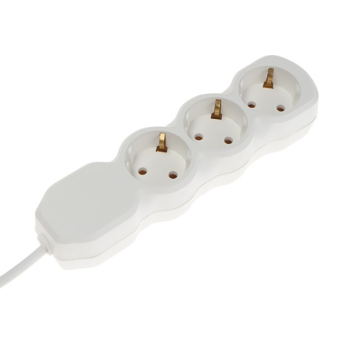 Удлинитель Luazon Lighting ECO, 3 розетки, 6 м, 10 А, 2200 Вт, ПВС 3х0.75 мм2, с з/к, белый - фото 51399938 Удлинитель Luazon Lighting ECO, 3 розетки, 6 м, 10 А, 2200 Вт, ПВС 3х0.75 мм2, с з/к, белый - фото 51399938